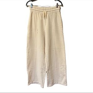 H&M Drawstring Waist Front Seam Wide Leg Sweatpants (S)